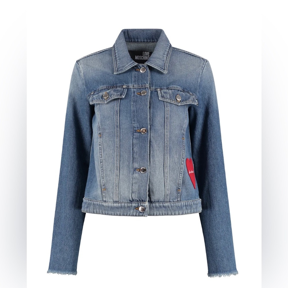 LOVE MOSHINO DENIM JACKET WITH HEART ♥️ PATCH